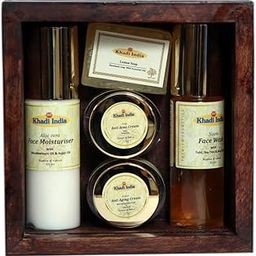 KHADI INDIA Complete Skincare Essentials Combo – Face Moisturizer (60ml), Face Wash (60ml), Anti-Aging Cream (15gm), Anti-Acne Cream (15gm) & Handmade Lemon Soap (50gm) – 5 Natural Skincare Products-image-15