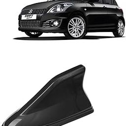 KINGSWAY® Shark Fin Car Antenna Compatible with Maruti Suzuki Swift (Year 2011-2017), Universal Size Car Radio FM AM, Waterproof ABS Body, Easy Replacement, 1 Piece, Black Color-image-36