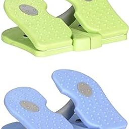 SAZ DEKOR 2pcs Fitness Stepper Stair Stepper Training Foot Machine Green and Blue-picture-7