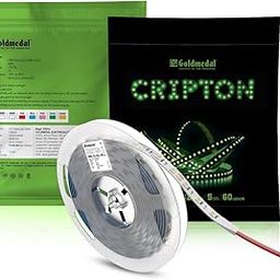 Goldmedal Cripton 4040 30W IP20 5 Meter LED Strip Light for Decorative Purpose – Warm White | Pack of 1 | for Indoor Application | Up to 23 Lumens per LED | 60 LEDs Per Mete-image-79