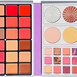 NYLI Professional All In One 48 Color Love Makeup Palette - Highlighter, Contour, Eyeshadow, Blusher,& Lip Color (Multicolor)-6
