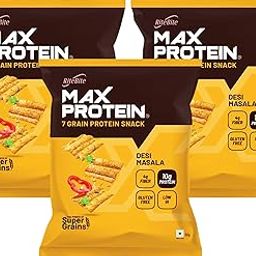 RiteBite Max Protein Desi Masala Flavoured Chips 60g ( PACK OF 3 )-image-64