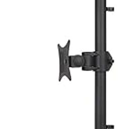 Rife Dual Monitor Freestanding Desk Stand | for LCD LED Flat Screen TV Holds in Vertical Position | 2 Screens up to 27 Inch, Black-picture-8