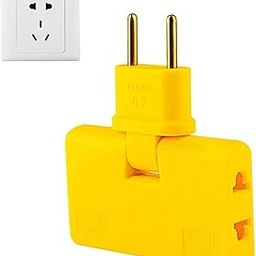 KMA536 3 in 1 Rotatable Socket Converter Extension Travel Converter Socket Portable Charging Sockets Power Plug Adapter with Foldable for,Travel,Home,Office (Multicolor Pack of 1)-68