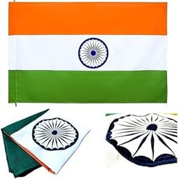 Bharat Ka Jhanda Khadi - Tiranga Flag for 15 August - Indian Flag Khadi Cotton size of 3 x 4.5 Ft-image-50