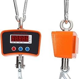 Electronic Hook Scale, Thickened Metal Shell High Strength Industrial Crane Scale 1000KG Load Bearing For Workshop And Factory (EU Plug)-10