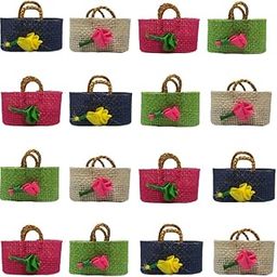 Jaasai Fancy Thamboolam Turmeric and kumkum return gift set | Mix color | tiny bags (20)-image-26