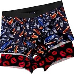 Men's Poli Reyon Trunk Underwear Snug Fit| Soft Stretch Printed Innerwear | Breathable Comfort | Regular Fit Boxer Briefs for Everyday Wear (Pack of 2)_PC-09-image-86