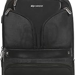 Laptop Backpack 26L With Organized Interiors, RFID Protected Pocket, Fleece Lined Gadget Compartment & Ergofoam Back | Ferrous Black | Hampshire-picture-40
