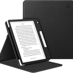 Fintie Stand Case for 7" Kobo Libra Colour (2024) / Kobo Libra 2 (2021) eReader - [Multi-Angle Viewing] Slim Fit Vertical Stand Cover with Auto Sleep/Wake, Black-image-15