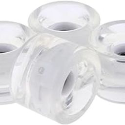 MERISHOPP 4pcs 70mm Light Up Skateboard Longboard Wheels Glow at Night 78A White| Skateboard Wheels | PU Skate Wheels | Longboard Wheels-image-39