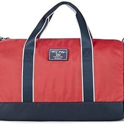 Garret Unisex Polyester Gym Bag Duffel - Red+Navy-image-9