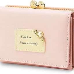 Women's Wallet Ladies Purse PU Leather Short Small Wallet for Women with Multiple Card Slots and Card Holders, Pink-image-21