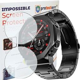 PROTECTERR® 2-Pack Screen Guard for Fire-Boltt Obsidian 1.32" inch Protector | Flexible, Unbreakable, Bubble-Free Installation | Not Tempered Glass | Edge-to-Edge Coverage-image-97