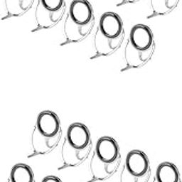 CALANDIS™ 20pcs Ceramic Ring Fishing Rod Guide Free Stainless Steel Frame-image-16