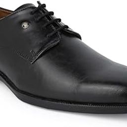 Hungary Series 607 Branded Sole Black Formal Shoes-picture-49