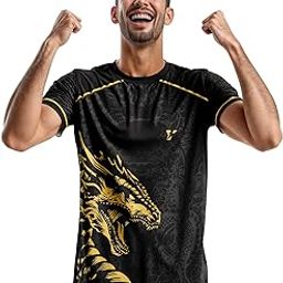 YOURJERSEY Real Dragon Fury Football Jersey | Custom Name & Number | 3 Colors: Red | Black | Green | Sizes 2Y to 4XL | Premium Custom Football & Cricket Jersey | Premium Breathable Fabric-image-4