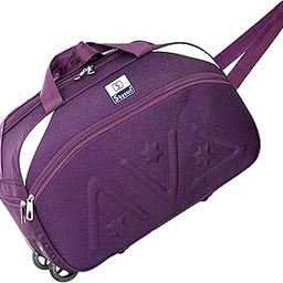 Lightweight Luggage Travel Duffel Bag with Wheels –Perfect Bag for Family (Purple)-image-21