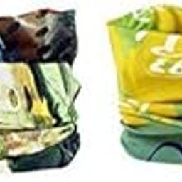 Seamless Headband Bandanas Headwear for Men and Women| Multifunctional Neckwarmer Scarf for Bikers Motorcycle Riding, Outdoor Magic Scarf Set of 2 Pcs-image-77