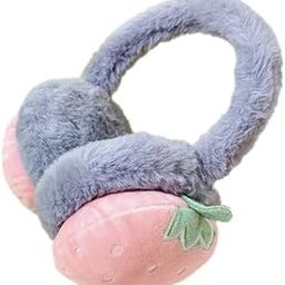 w+ Fruit Grey Kiwi Design Earmuff Soft And Comfortable | Winter Outdoor Adjustable Ear Muffs Warmer for Boys and Girls Pack of 1-picture-36
