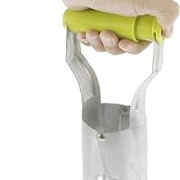 ODOMY Bulb Transplanter,Tools Bulb Planter,hand Held Garden Bulb Planter with Spring Handle, Iron Galvanized Hole Maker, Automatic Digging, Bulb Planter Kit for Planting-image-75