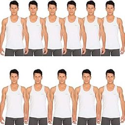 Cotton Men's Vest Sleeveless (White)-image-102