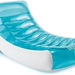 188x99cm Strongest Inflatable Sunbathing Pool Chair with Cup Holder & 100kg Weight Capacity | Poolside Relaxation Bed Rockin Lounge - Pack of 1-image-94