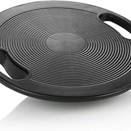 Portable Exercise Balance Board With Handle Legs Exerciser & Stability Wobble Fitness Training Board For Core Strength Rehabilitation Stability And Coordination Durable & Heavy Duty Board Indoor Outdoor Gym Home (1Pcs)-80