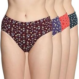 Women's High Coverage Super Combed Cotton Elastane Stretch Mid Waist Hipster Panties with Concealed Waistband and StayFresh Treatment(Pack of 4) (Colors&Print May Vary)-picture-26