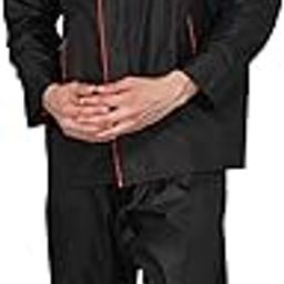 Men's Nylon Regular A-Line Rain Coat-33