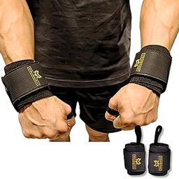 MAVERICK STRAPS Wrist Supporter Wrist band for Gym, Sports & Weightlifting|Wrist Wrap Band for Men & Women with Thumb Loop Straps| Wrist Wrap Wrist Strap Accessories, Hand Grip & Wrist Support Straps|Color-Black| Wrist band-4