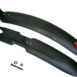 Dark Horse® Bicycle Bolt Mudguard with Unbreakable Plastic Clamp (Black)-11