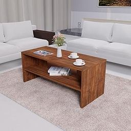 SBF Furniture Engineered Wood Coffee Table/Center Table with Storage Matte Finish (Oak Yellow) DIY(Do-It-Yourself)-31