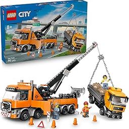 LEGO City Heavy-Duty Recovery Tow Truck with Crane Toy Construction Kit 60467 Building Blocks Toys for 8+ Gift for Boys and Girls-image-78