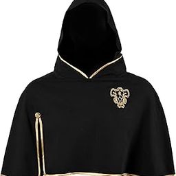 Black Clover Anime Inspired Black Bull Cape with Detachable Hood- Anime Cosplay Costume Cloak-image-65