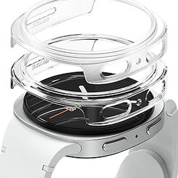 Ringke Slim Compatible with Samsung Galaxy Watch 8 44mm Case [2 Pack] Ultra Thin Lightweight Hard PC Cover - Clear & Alphine Clear-image-93