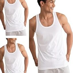 Regular Fit Cotton Vest for Men Pack of 3| 100% Cotton Fabric, Anti-Bacterial Finish-image-47