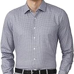 van heusen Formal Checkered Shirt for Men| Premium Cotton| Full Sleeves| Slim Fit |Breathable Fabric-picture-21