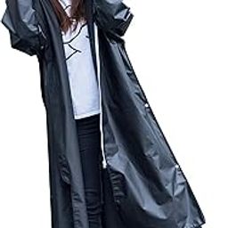Casual Solid Women Raincoat (Eva_Black1-W)-picture-19