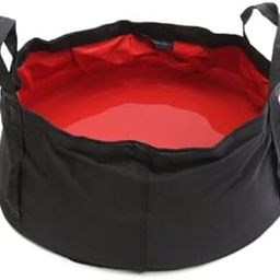 Lightweight Collapsible Portable Folding Durable Leak-Proof Outdoor Wash Basin by Quikprof (Red)-image-12