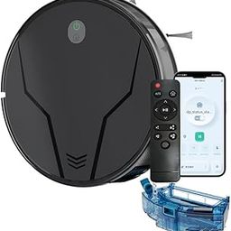 DynamoClean A7 3-in-1 Robot Vacuum Cleaner with Mopping Powerful Suction 6500 PA Powerful Suction,2024 Advance Laser Navigation Works on Smart App with Remote-0