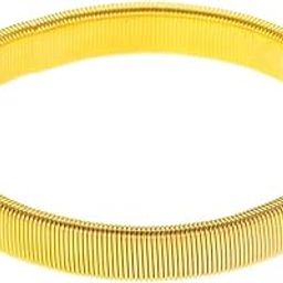 Mens Shirt Sleeve Holder Metal Anti-Slip Elastic Bracelet Armband Gold-image-37