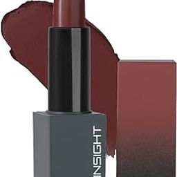 Insight Cosmetics Velvet Matte Lipstick | Velvety Elegance | Long Lasting Formula | Nourish & Pamper Lips | Infused With Cocoa Butter, Argan Oil, and Vitamin E | Intense Pigmentation | One Stroke Application | Intense Color Impact | Weightless Comfort | Non-drying formula - 3.8g-image-118