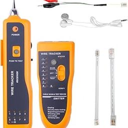 Ketsicart® LAN Network Cable Tester Cat5 Cat6 RJ45 UTP STP, Telephone Wire Tracker Tracer, Ethernet CAT-5 CAT-6 Wire Tracker, Cable LAN tester, Line Finder, Tracer Cable Tester (RJ45 RJ11)(Orange)-27