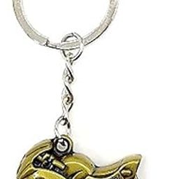 AUGEN Premium Bike 3 Gold Stainless Steel Keychain Metal For Gifting With Key Ring Anti Rust (Pack Of 1)-picture-43