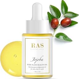 RAS Luxury Oils Jojoba Pure Plant Oil | Balances Oil of Skin & Acts As An Excellent Moisturiser | Strengthens Nails & Hair | Clears Acne & Other Skin Conditions | Vegan, Cruelty & Toxin free | 35ml-23