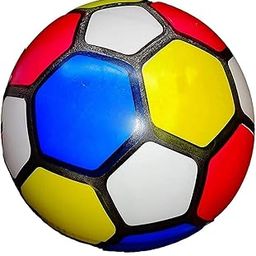 DEKEANSHKA® Colorful Soft Rubber Football for Kids | Size 3 Lightweight Ball for Boys & Girls | Multicolor Soccer Ball for Indoor & Outdoor Fun | Ideal Gift for Children Age 3-10-image-95