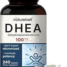 WITFY DHEA 100mg, 240 Capsules | Extra Strength, Micronized Grade for Better Absorption, Supports Energy Level, Metabolism and Healthy Aging for Men and Women, No GMOs-image-78