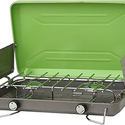 Flame King VT-101 2 Burner Portable Propane Gas Fuel Classic Camping Stove Grill Cooktop with Regulator, Gear for Outdoor Cooking-picture-12