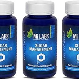 Mi LABS Ayurvedic Sugar Management Supplements Combo pack of 3-180 Capsules-image-72